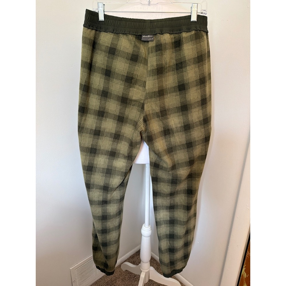Eddie Bauer Rainier Fleece Lined Pants Womens 10 Olive Cargo Joggers Hiking - Picture 7 of 11